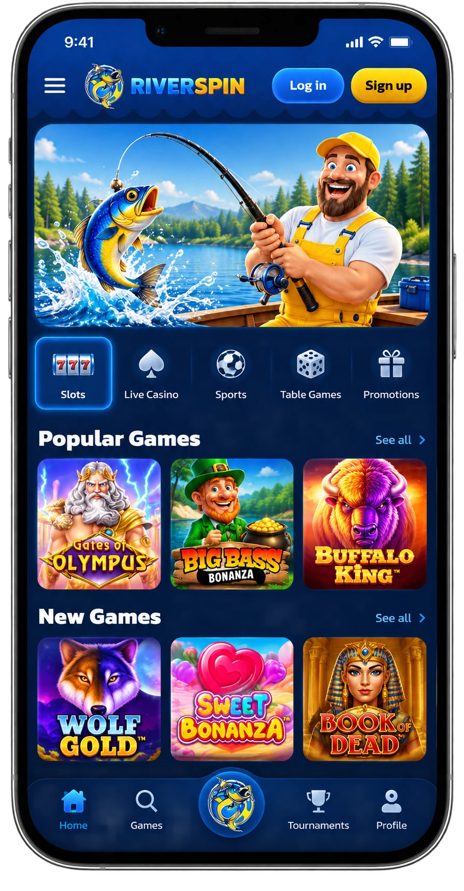 L'app di Riverspin Casino